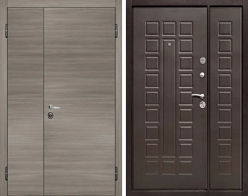 Двустворчатая дверь входная №8