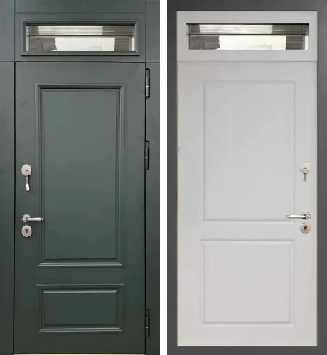 Уличная дверь с фрамугой №7