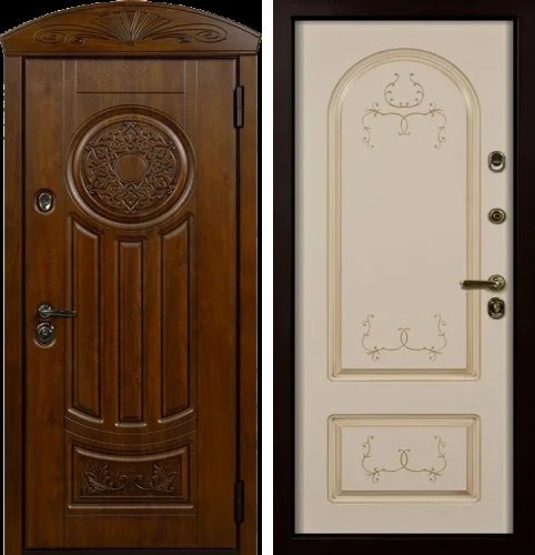 Арочная металлическая дверь №7