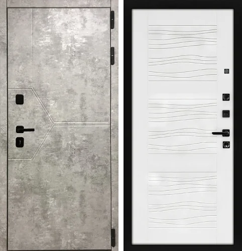 Дверь бетон светлый №86