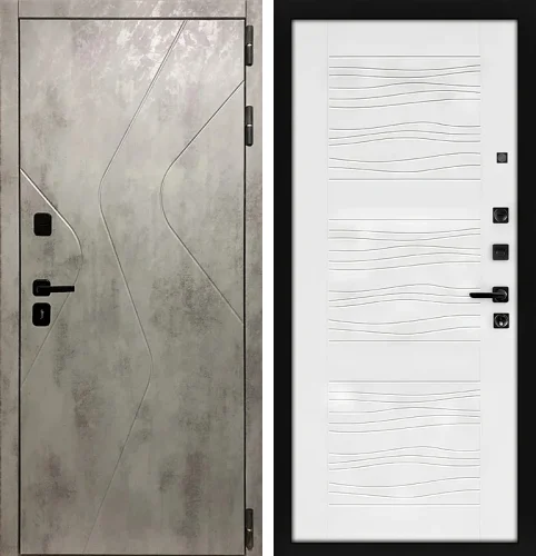 Дверь входная металлическая открывающаяся вовнутрь №58