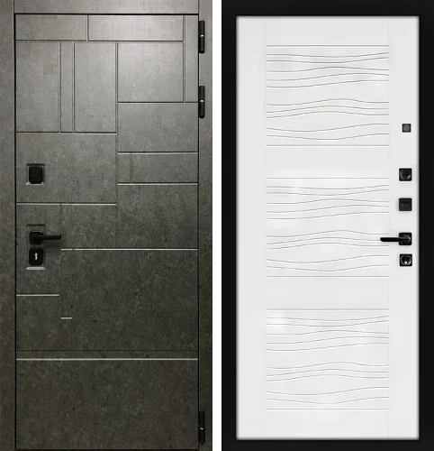 Дверь зимняя с терморазрывом №49