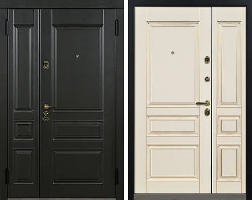 Дверь металлическая двухстворчатая МДФ №13