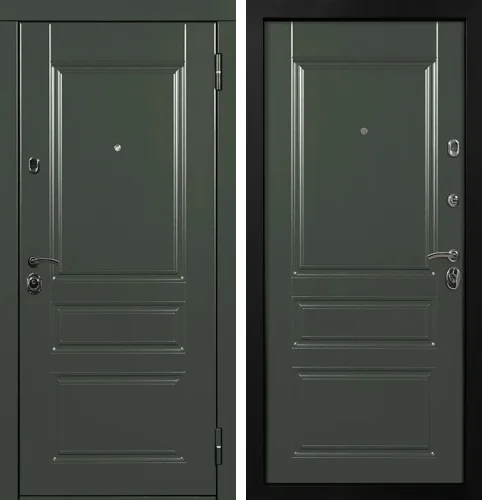 Зеленая входная дверь №38