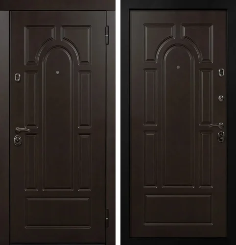 Коричневая окрашенная дверь №36