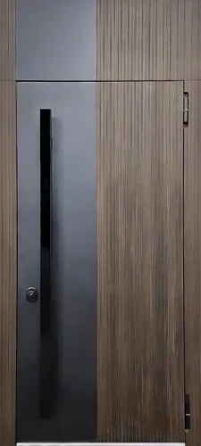 Дверь с фрамугой в современном стиле №46