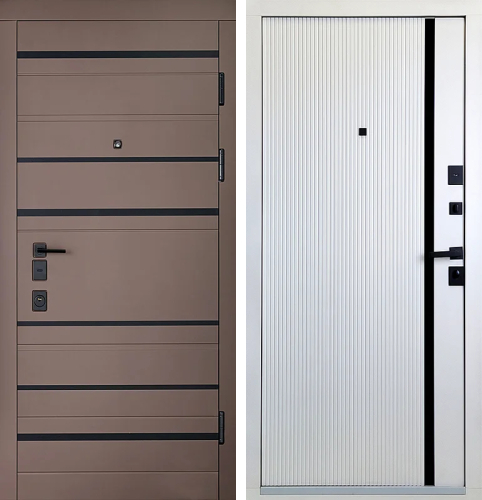 Дверь металлическая входная квартирная №127
