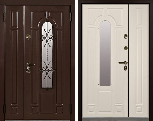 Двойная дверь входная №17