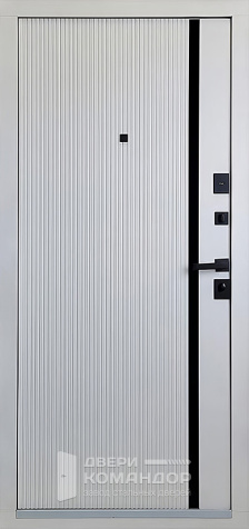 Синяя входная дверь с терморазрывом №98 - внутренняя сторона