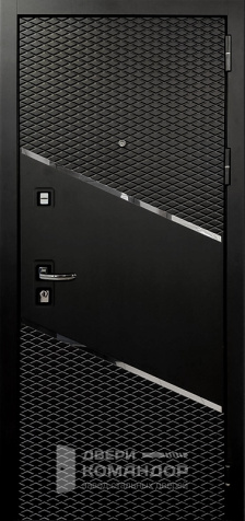 Дверь черная с терморазрывом №75 - наружная сторона