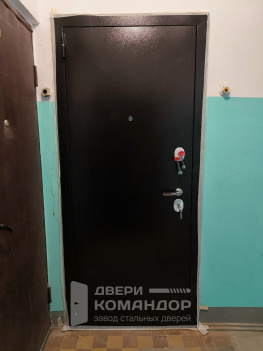 Входная дверь Комфорт антик медь / эко дуб АСД (Типовая серия I-447)