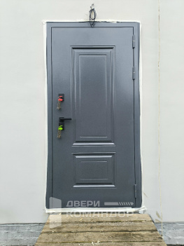 Входная дверь с металлической филёнкой Термо Арктика с зеркалом АСД