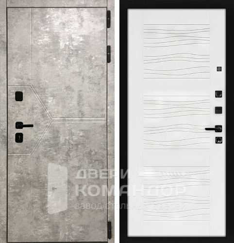 Уличная железная дверь для частного дома утепленная №47