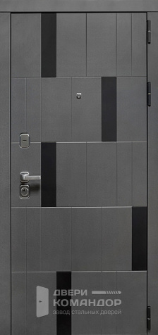 Уличная входная дверь с терморазрывом №127 - наружная сторона