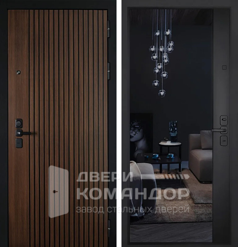 Уличная термо дверь с зеркалом №109