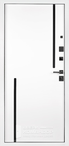 Зелёная морозостойкая входная дверь в частный дом №137 - внутренняя сторона