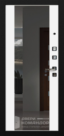 Дверь черная с терморазрывом №75 - внутренняя сторона