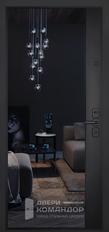 Уличная термо дверь с зеркалом №109 - внутренняя сторона