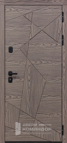 Металлическая дверь с терморазрывом в деревянный дом №91 - наружная сторона