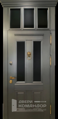 Входная дверь с фрамугой и терморазрывом №69