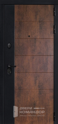 Дверь уличная с терморазрывом и зеркалом №82 - наружная сторона