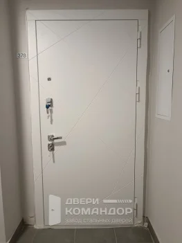 Входная дверь ПВХ / зеркало эмаль