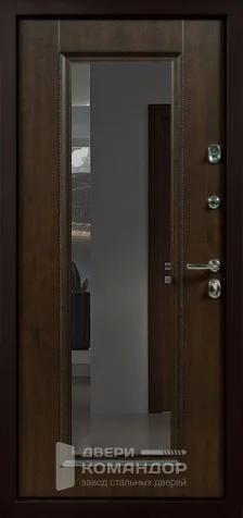 Железная дверь входная с зеркалом №3 - внутренняя сторона